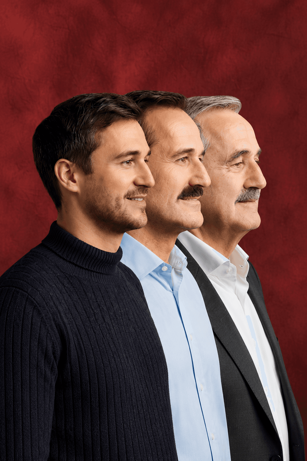 Drei Generationen einer Familie